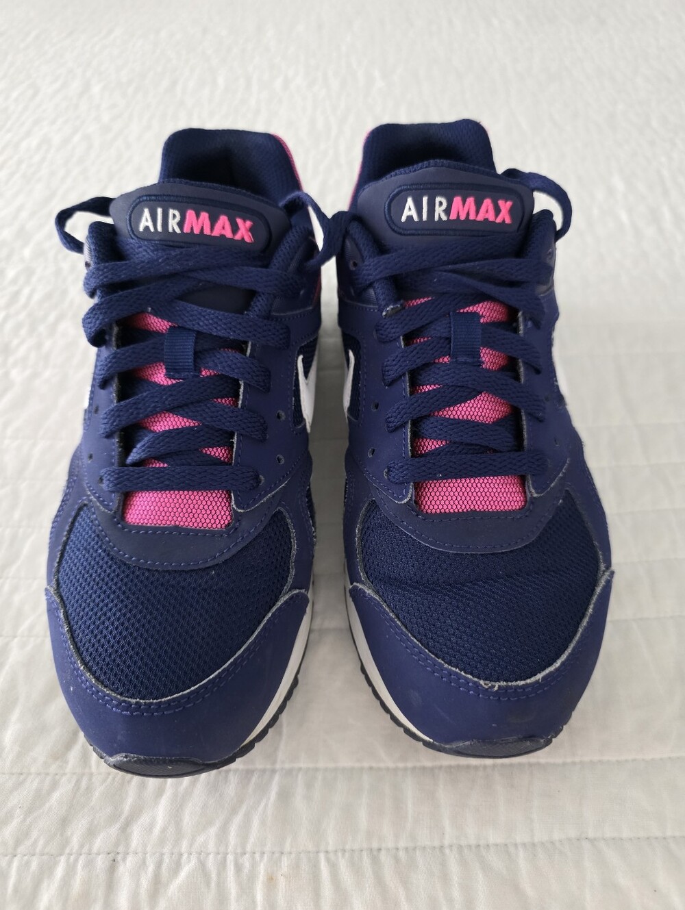 Nike Air Max Navy and Pink Athletic Sneakers Womans 8.5 - Picture 5 of 14